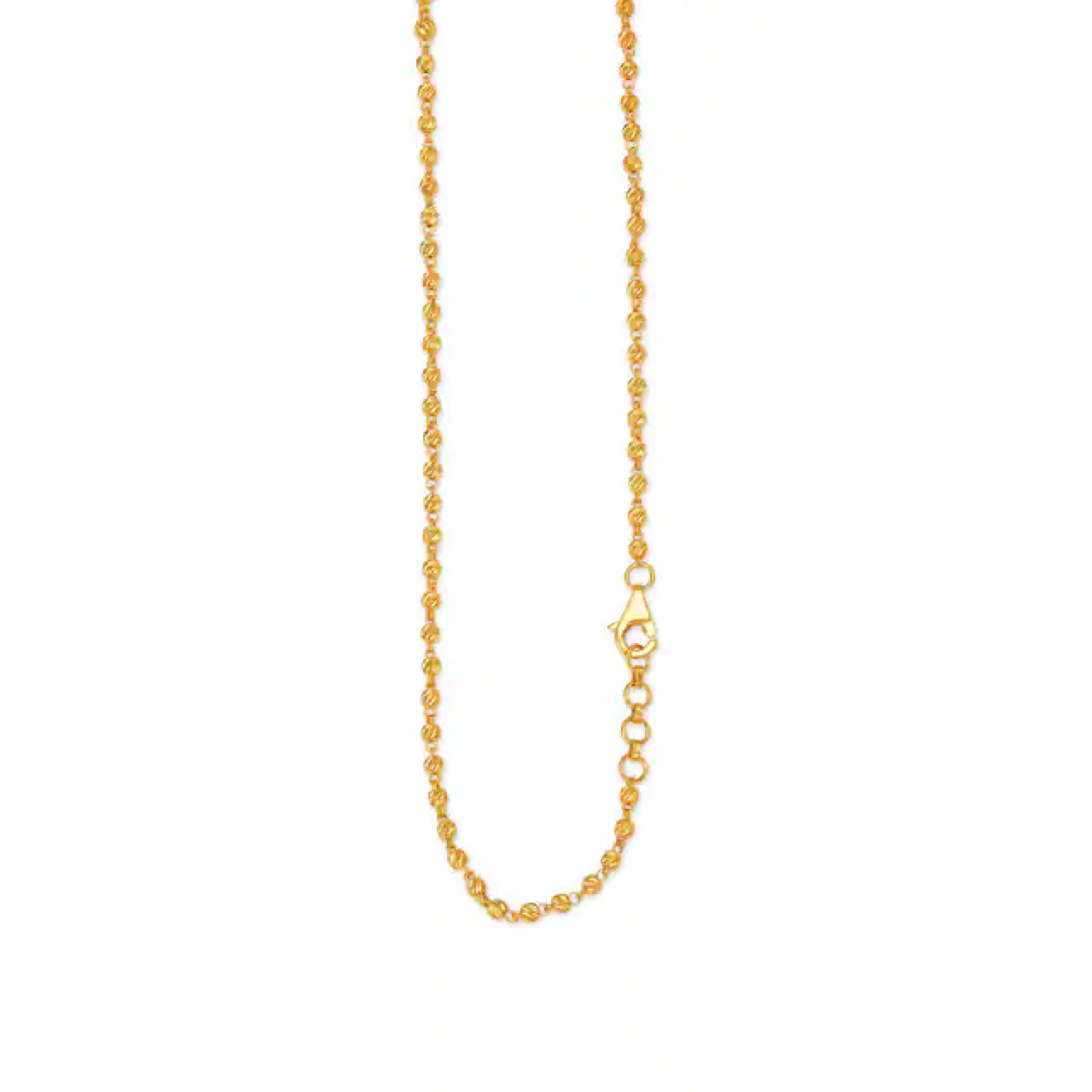 Sleek Artistic Gold Chain