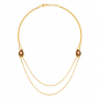 Ornate Gold And Polki Chain