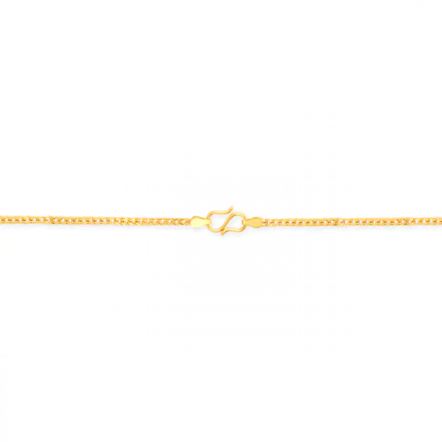 Spiral Carvings Gold Chain