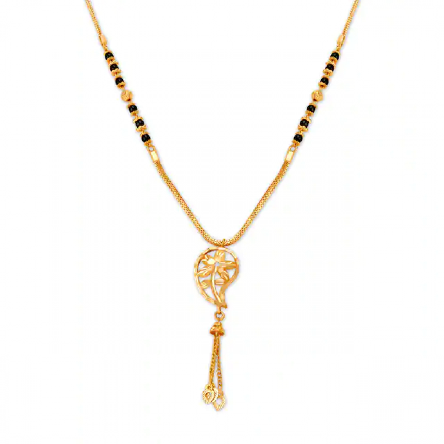 Bhavik Floral Gold Mangalsutra