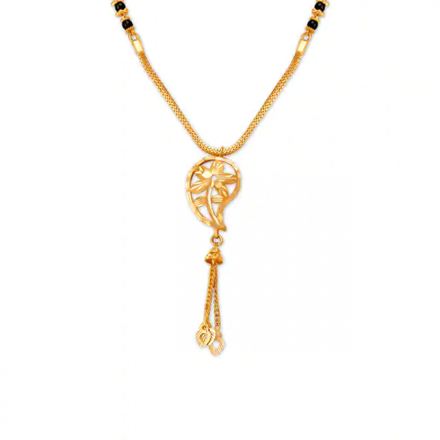 Bhavik Floral Gold Mangalsutra