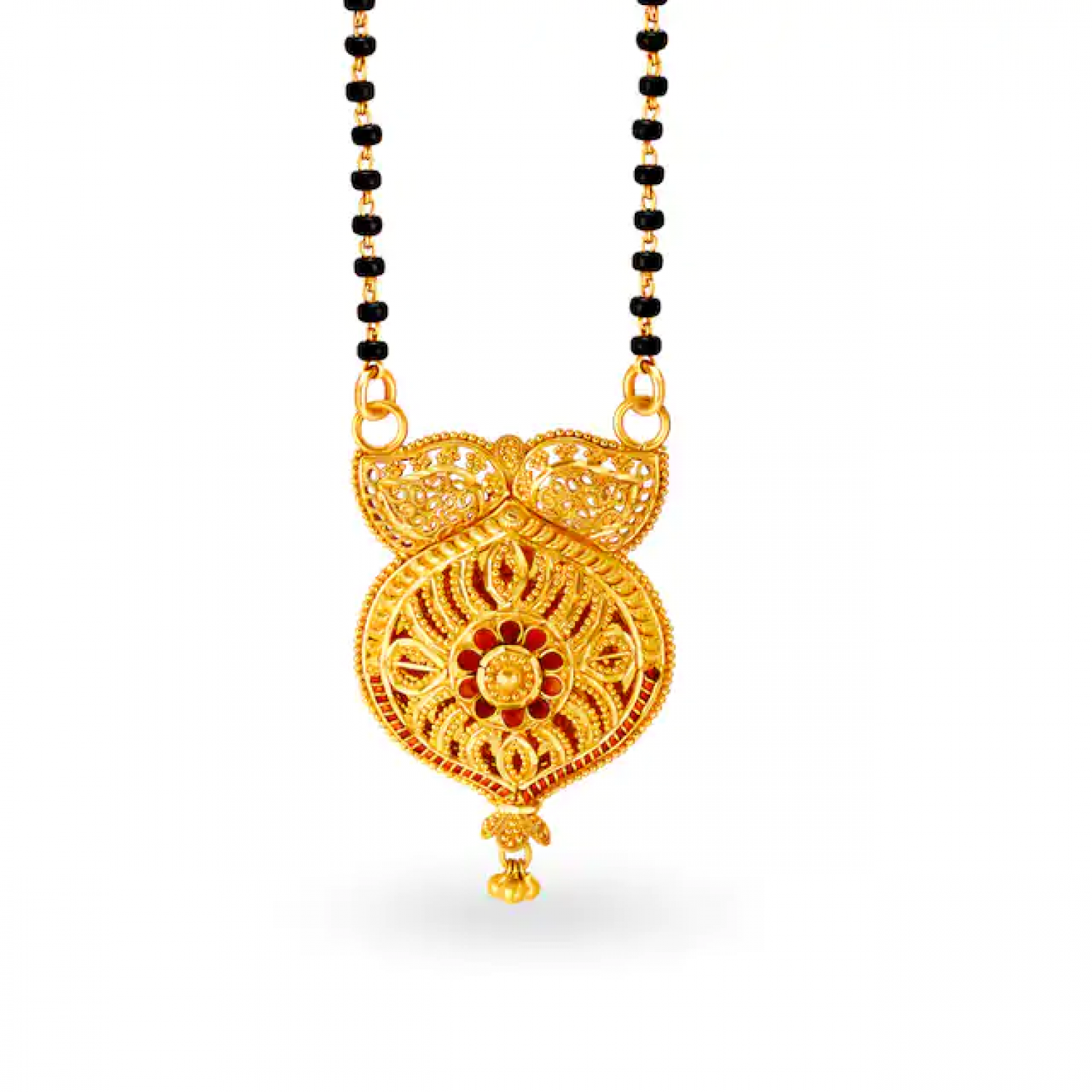Swara Floral Gold Mangalsutra
