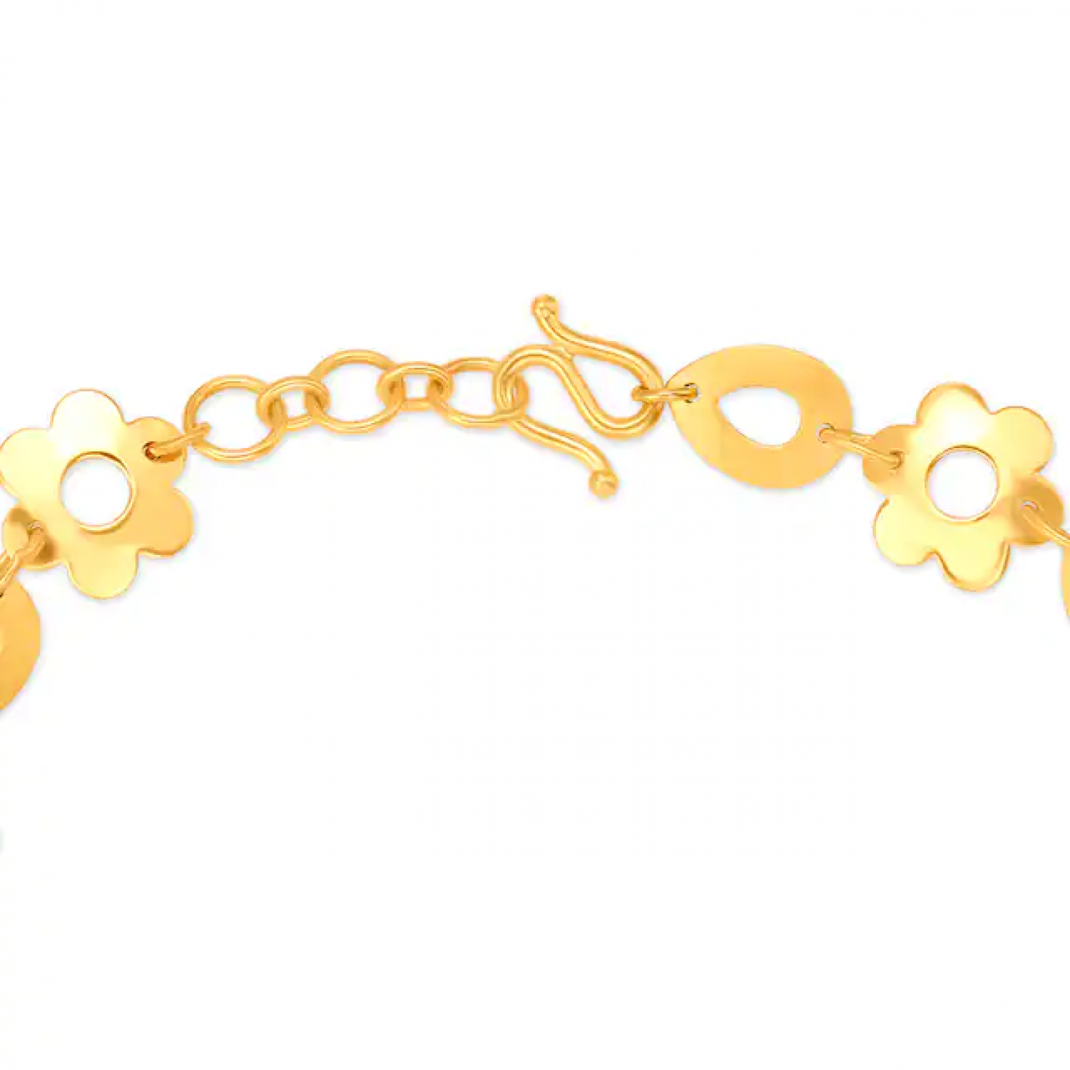 Delicate Floral Gold Bracelet