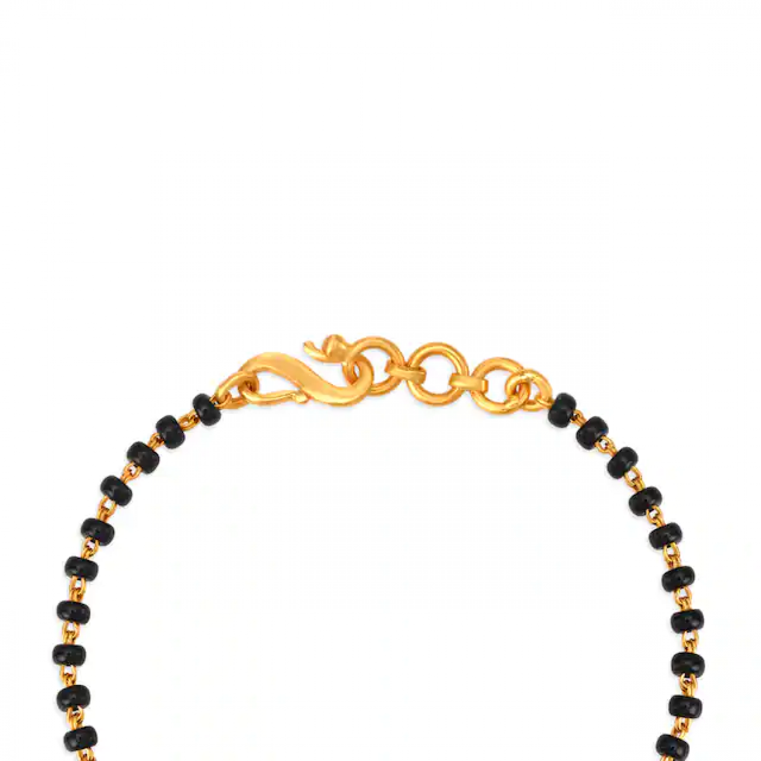 Black Beads Gold Bracelet Black Beads Gold Bracelet
