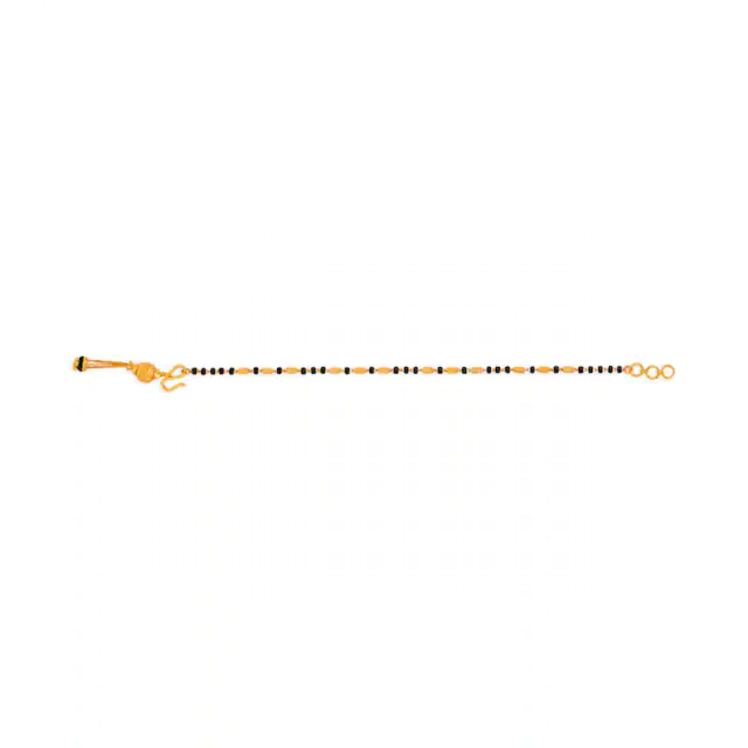 Grace Black Bead Gold Bracelet Grace Black Bead Gold Bracelet