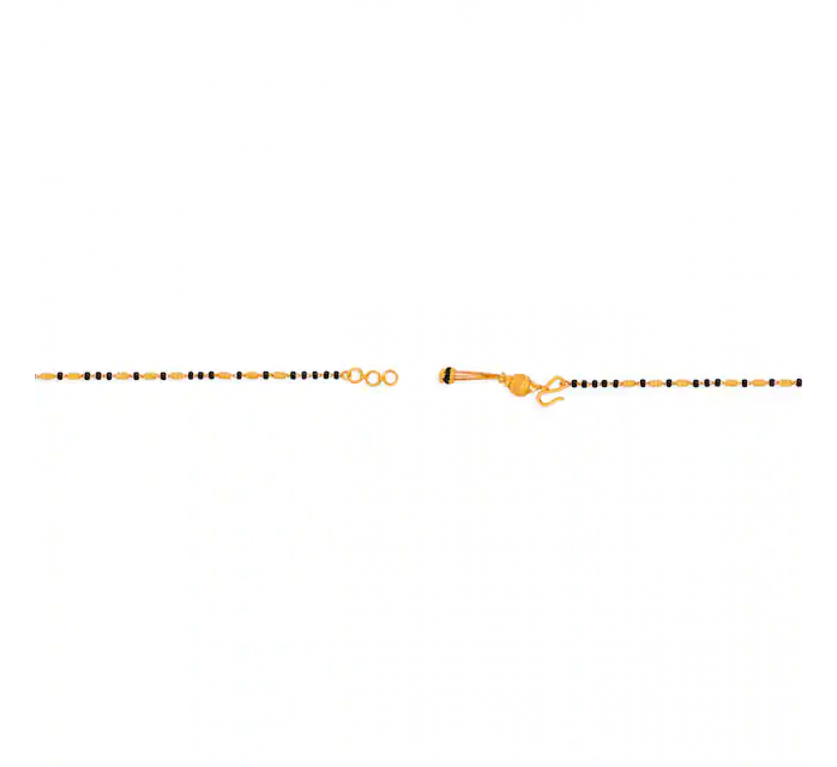 Grace Black Bead Gold Bracelet