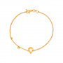 Fancy Teardrop Gold Bracelet