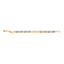 Ella Black Bead Gold Bracelet