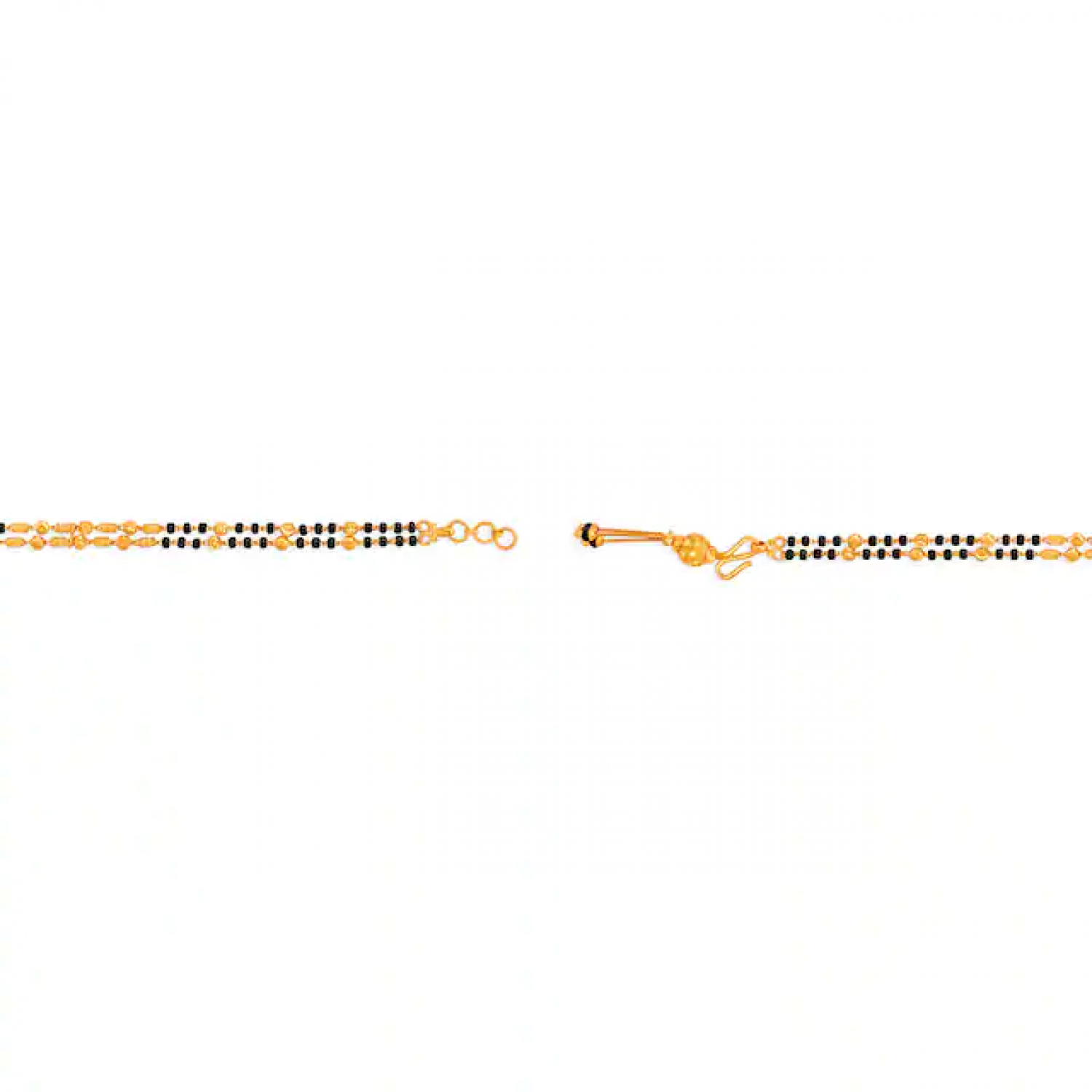 Ella Black Bead Gold Bracelet Ella Black Bead Gold Bracelet