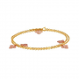 Trinity Leaf Gold Bracelet