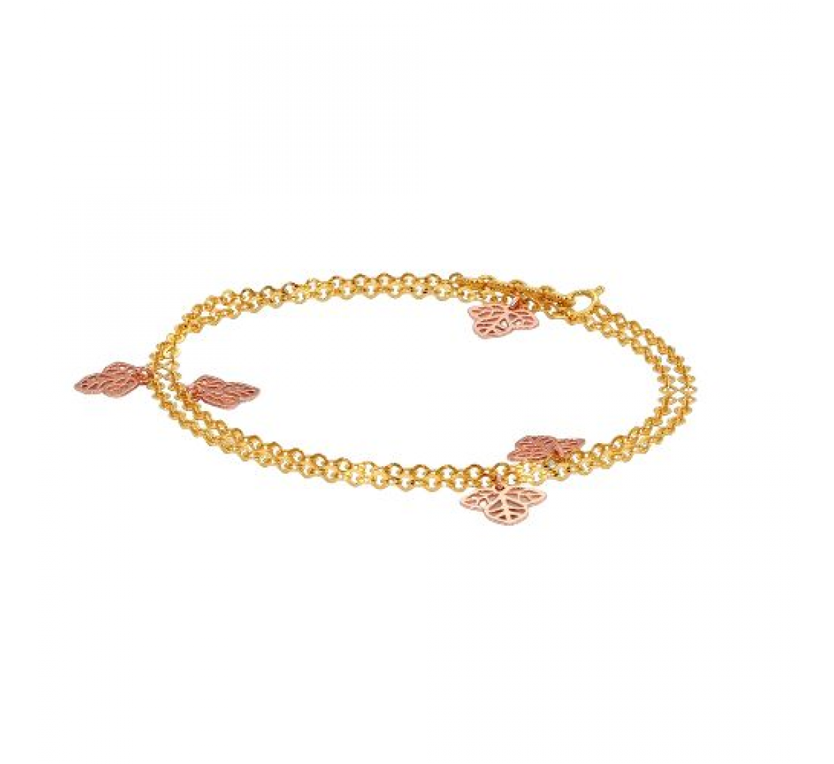Trinity Leaf Gold Bracelet