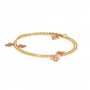 Trinity Leaf Gold Bracelet