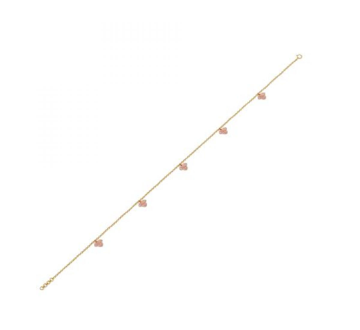 Trinity Leaf Gold Bracelet