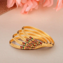 Stylish Textured Gold Bangles