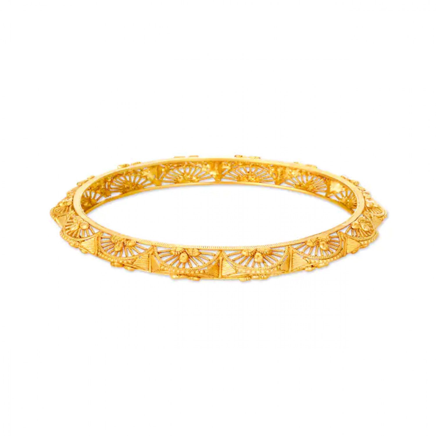 Michael Floral Gold Bangles