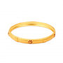 Texta Out Floral Gold Bangles