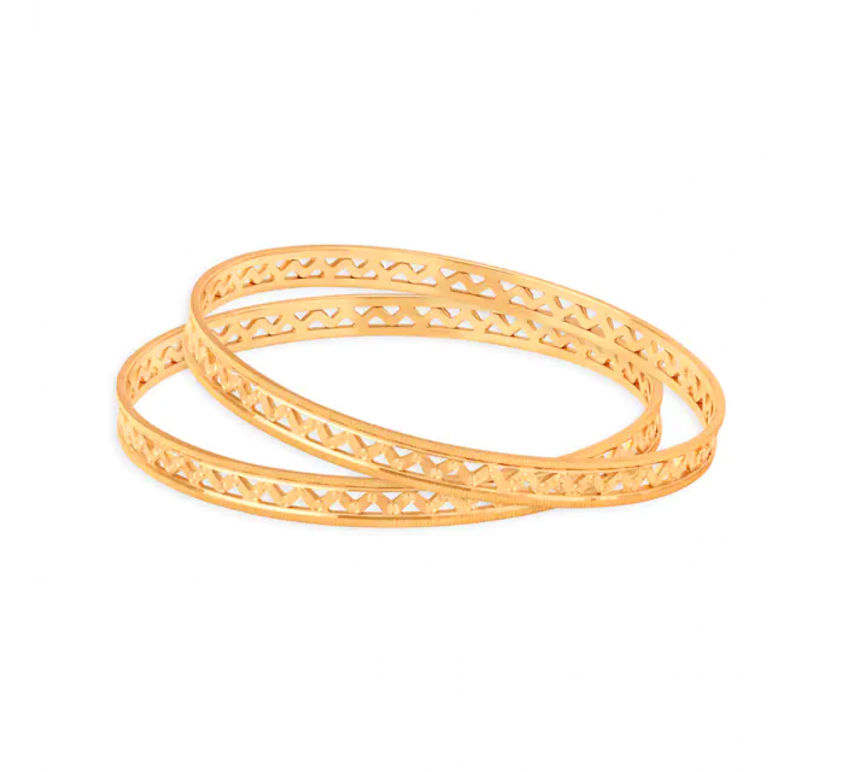 Classical Mesh Gold Bangles