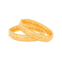Breath Swastika Gold Bangles