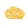 Glamorous Swirl Gold Bangles