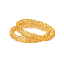 Floral Lattice Gold Bangles