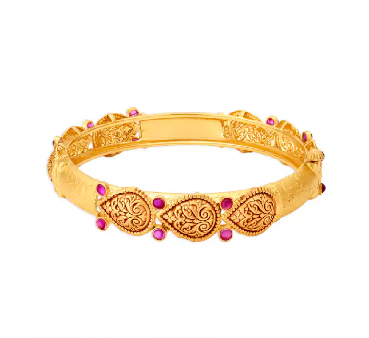 Carved Zoey Gold Bangles