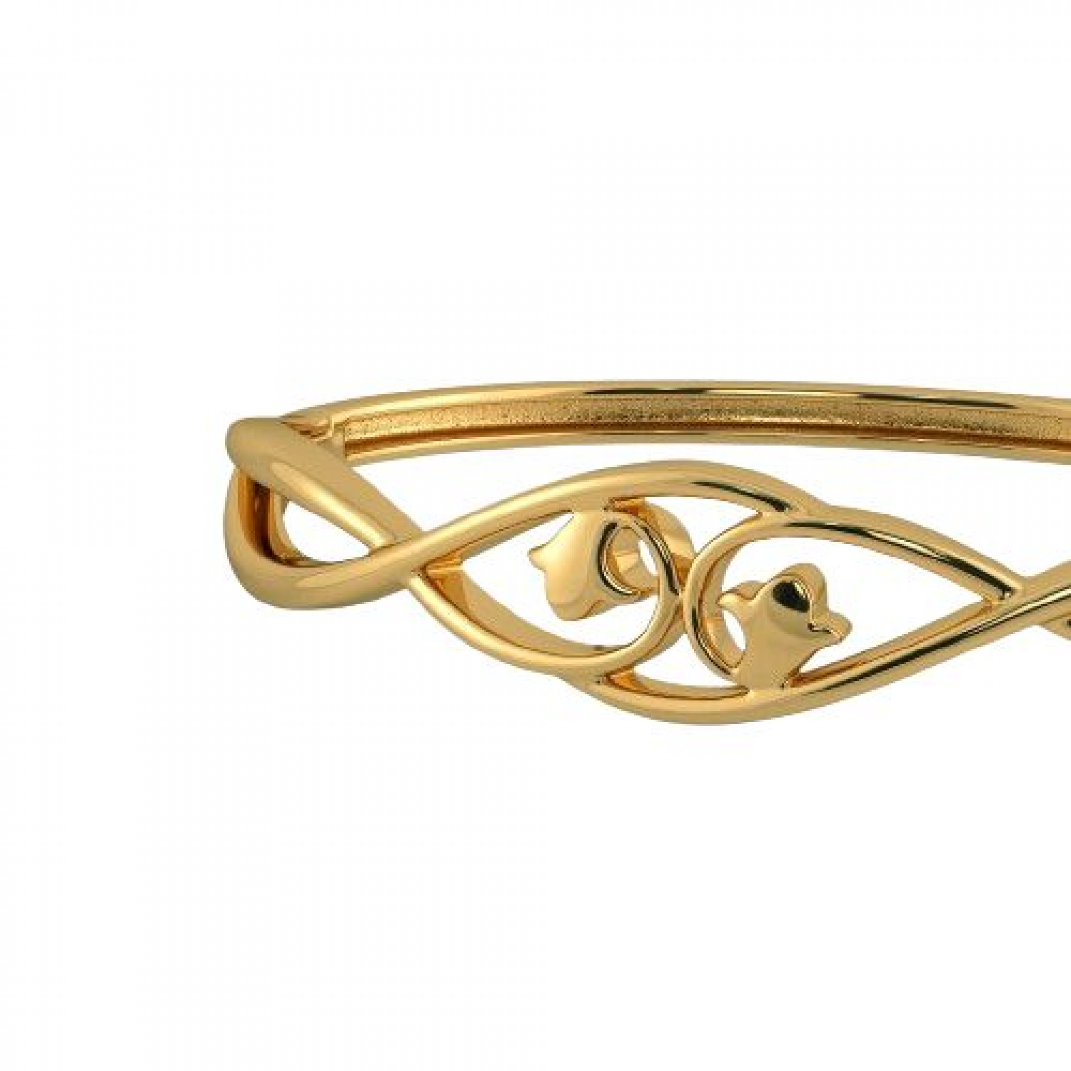 Synced Affection Gold Bangles
