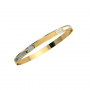 Toned Trump Gold Bangles