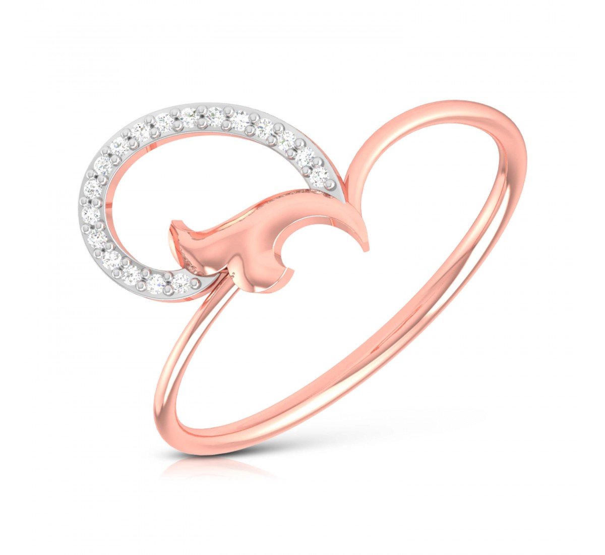 Fiery Floral Diamond Ring