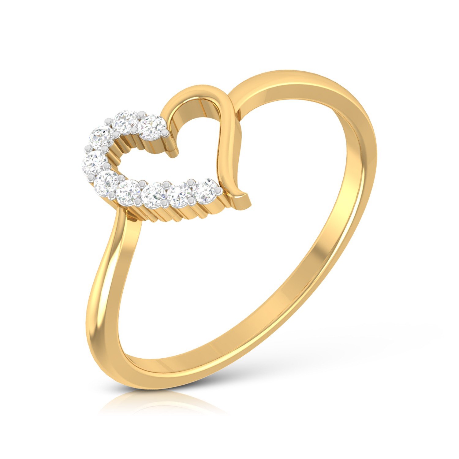 Curled Forna Diamond Ring