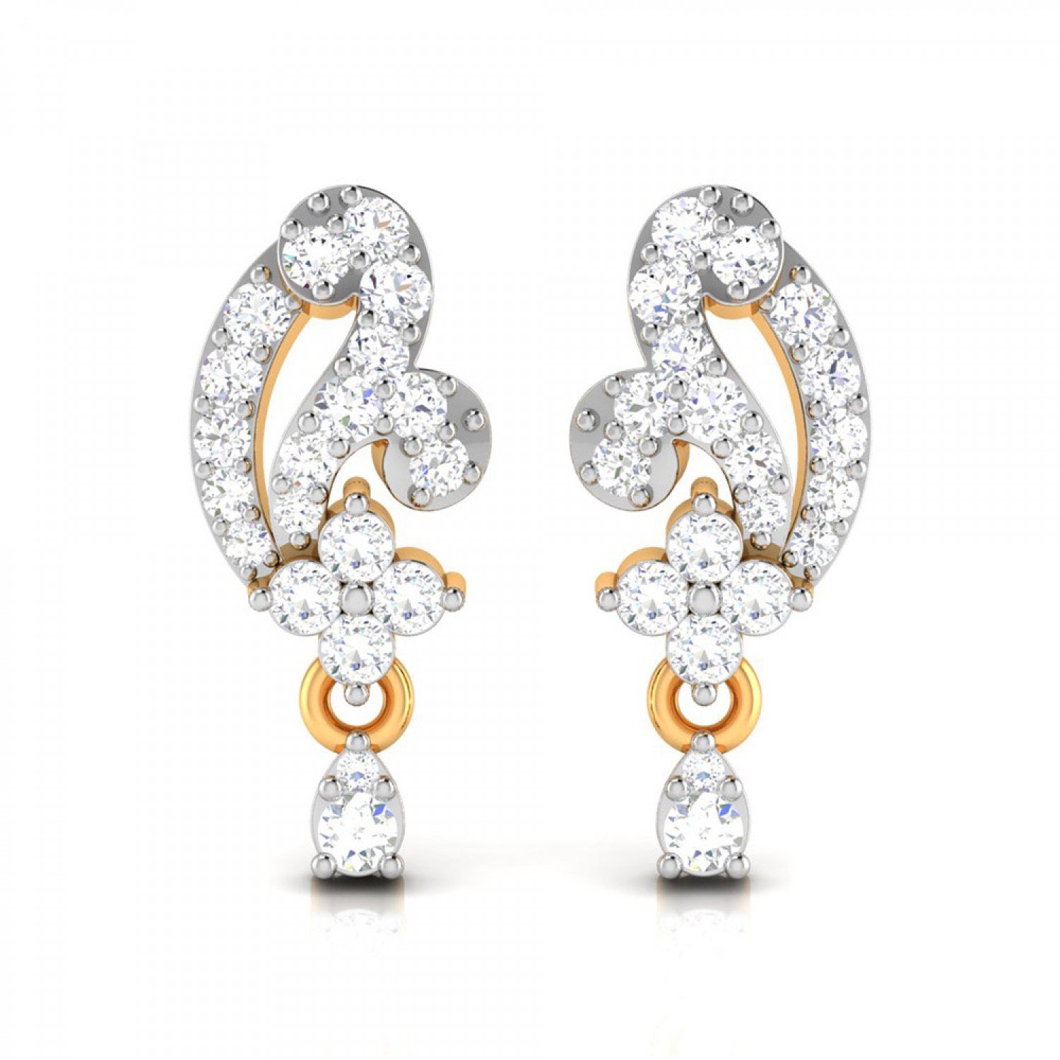 Peridot Diamond Earrings