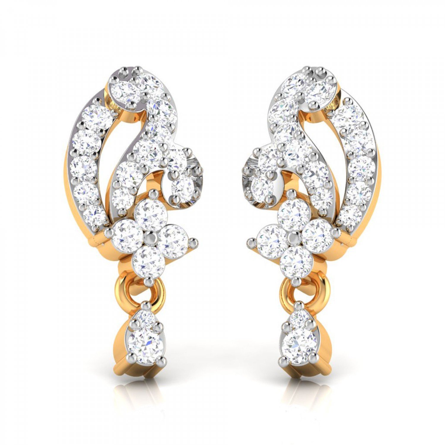 Peridot Diamond Earrings