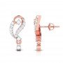 Jeus Gold Diamond Earrings