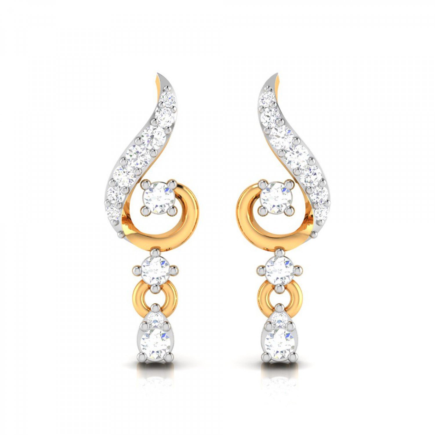 Falling Tulip Diamond Earrings Falling Tulip Diamond Earrings