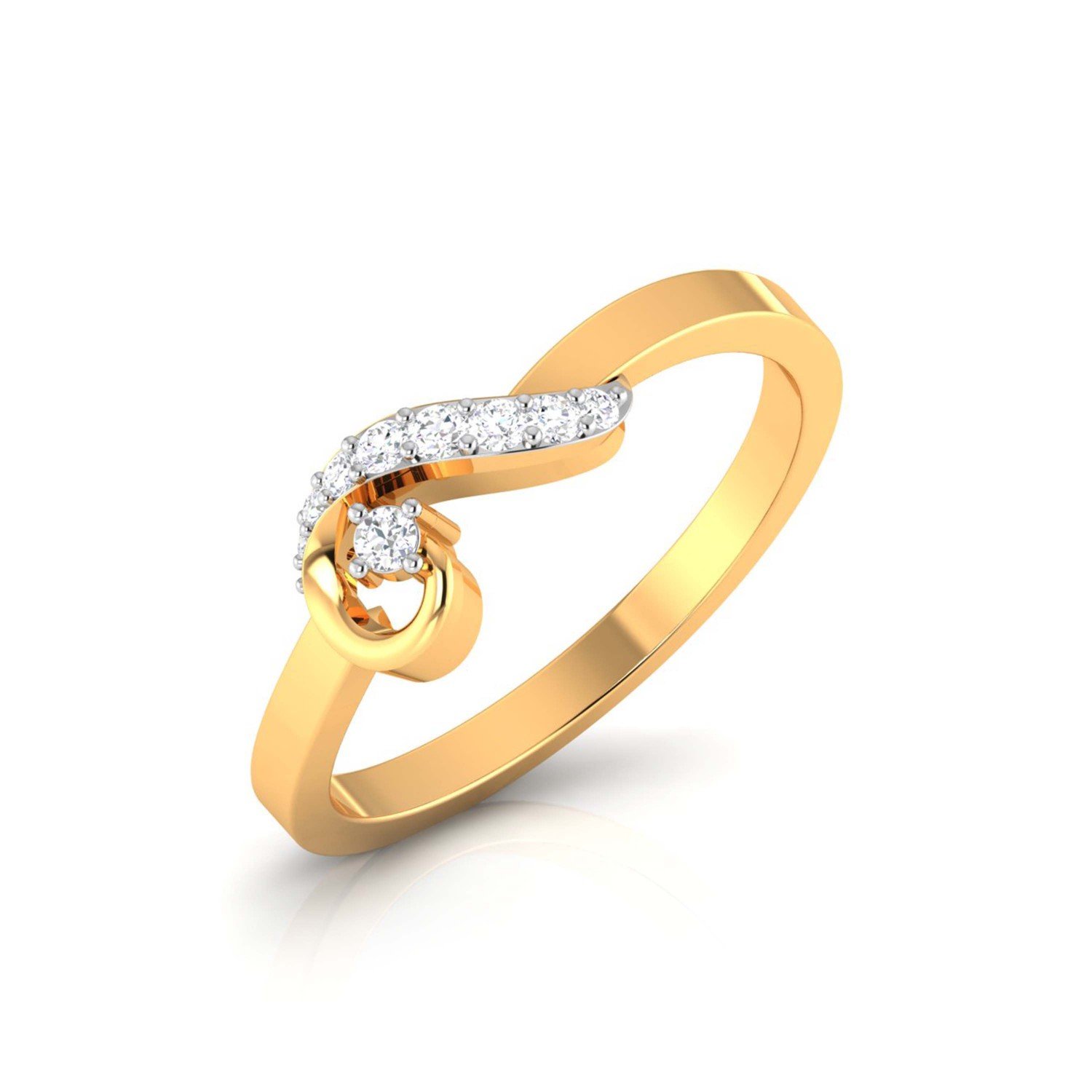 Glazing Flame Diamond Ring