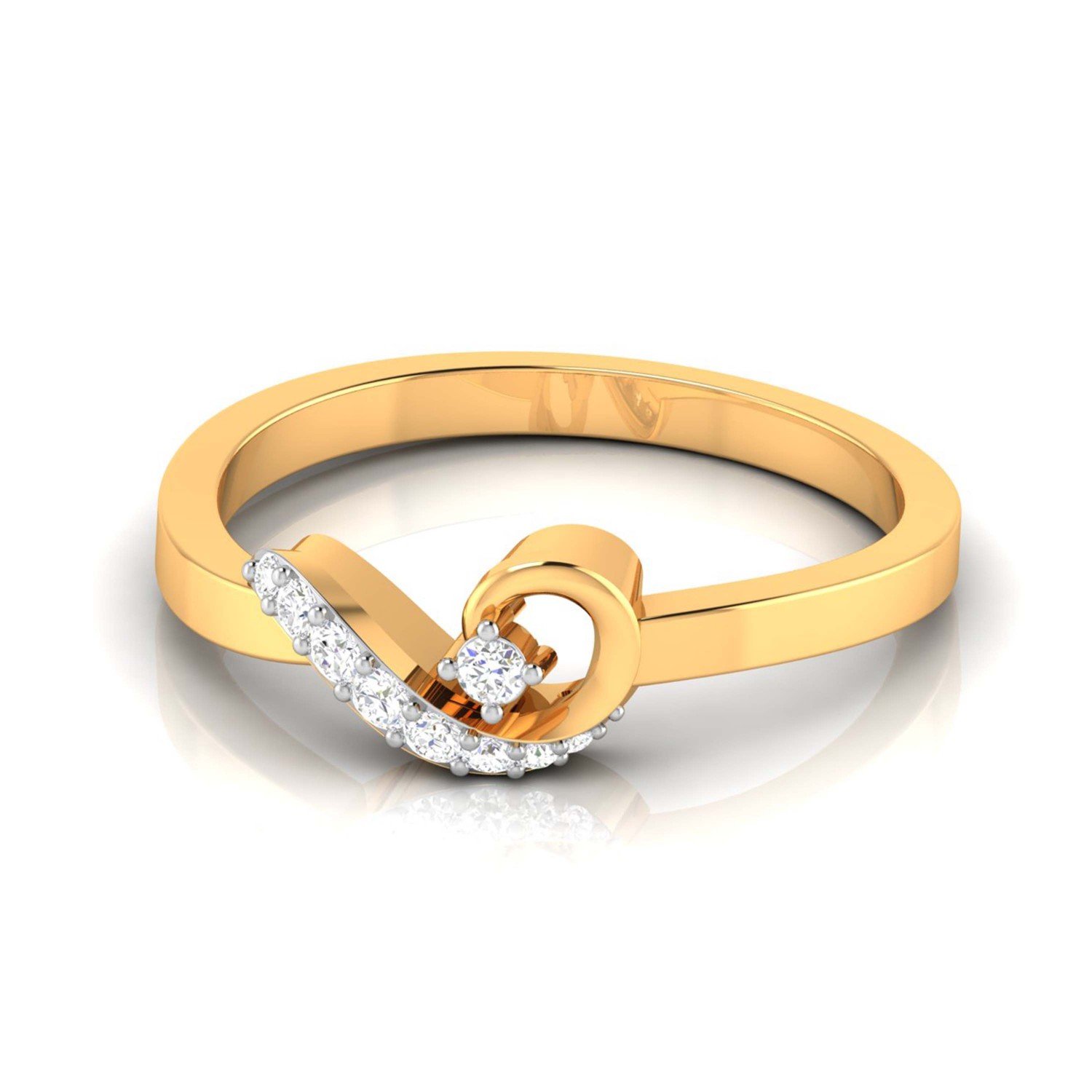 Glazing Flame Diamond Ring
