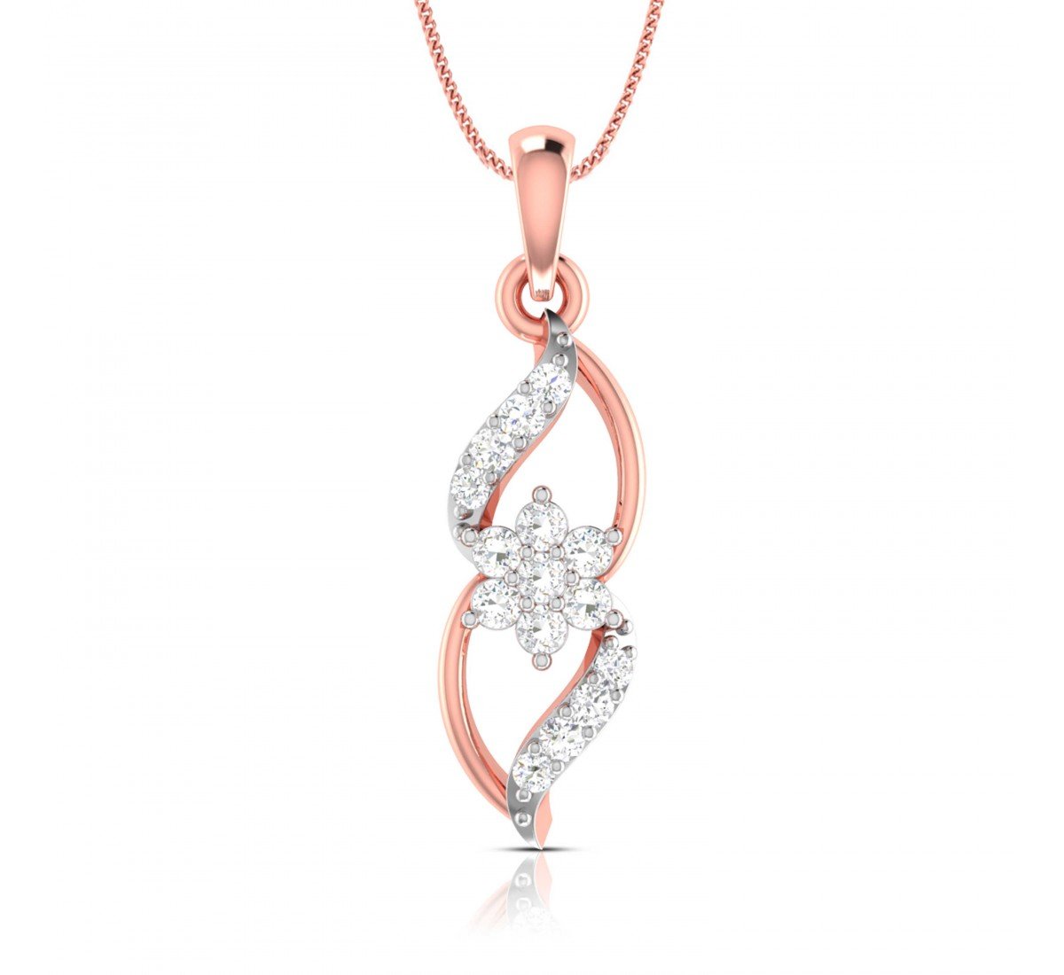 Trident Diamond Pendant