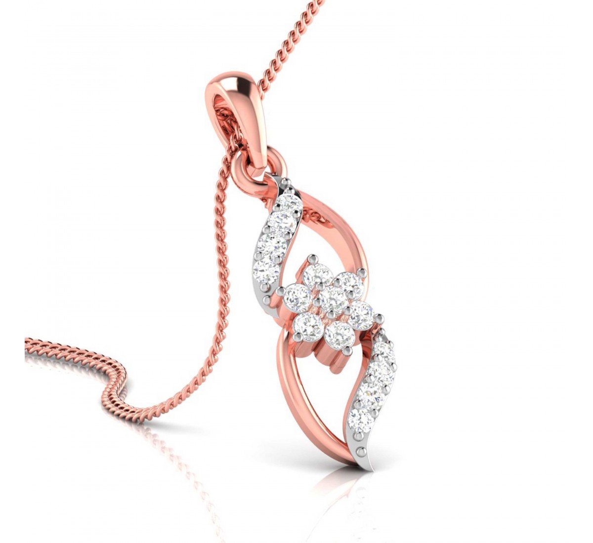 Trident Diamond Pendant