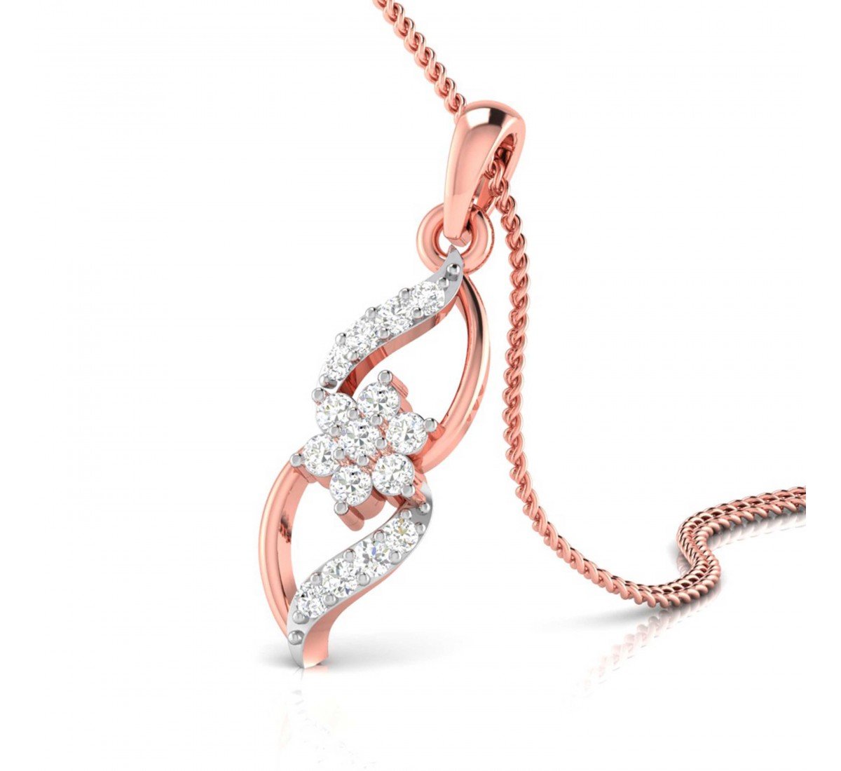 Trident Diamond Pendant