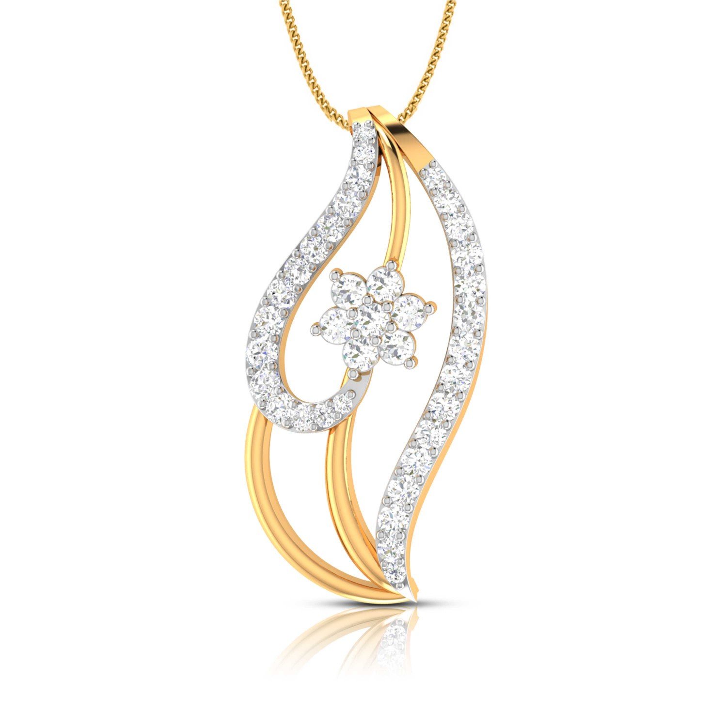 Trio Diamond Pointer Pendant Trio Diamond Pointer Pendant