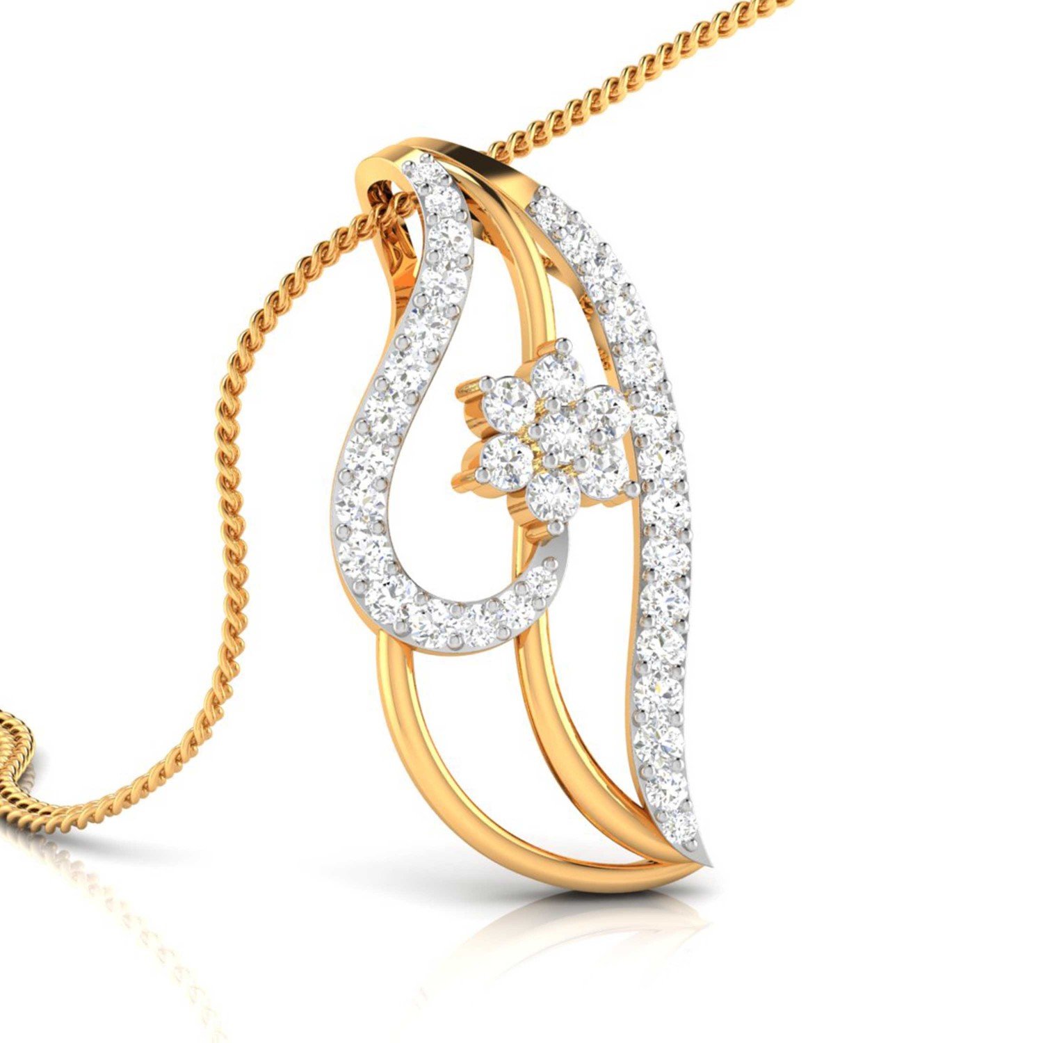 Trio Diamond Pointer Pendant Trio Diamond Pointer Pendant