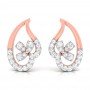 Glazing Flame Diamond Earrings
