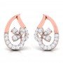 Glazing Flame Diamond Earrings