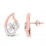 Glazing Flame Diamond Earrings