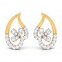 Glazing Flame Diamond Earrings