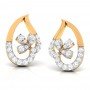 Glazing Flame Diamond Earrings