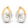 Glazing Flame Diamond Earrings