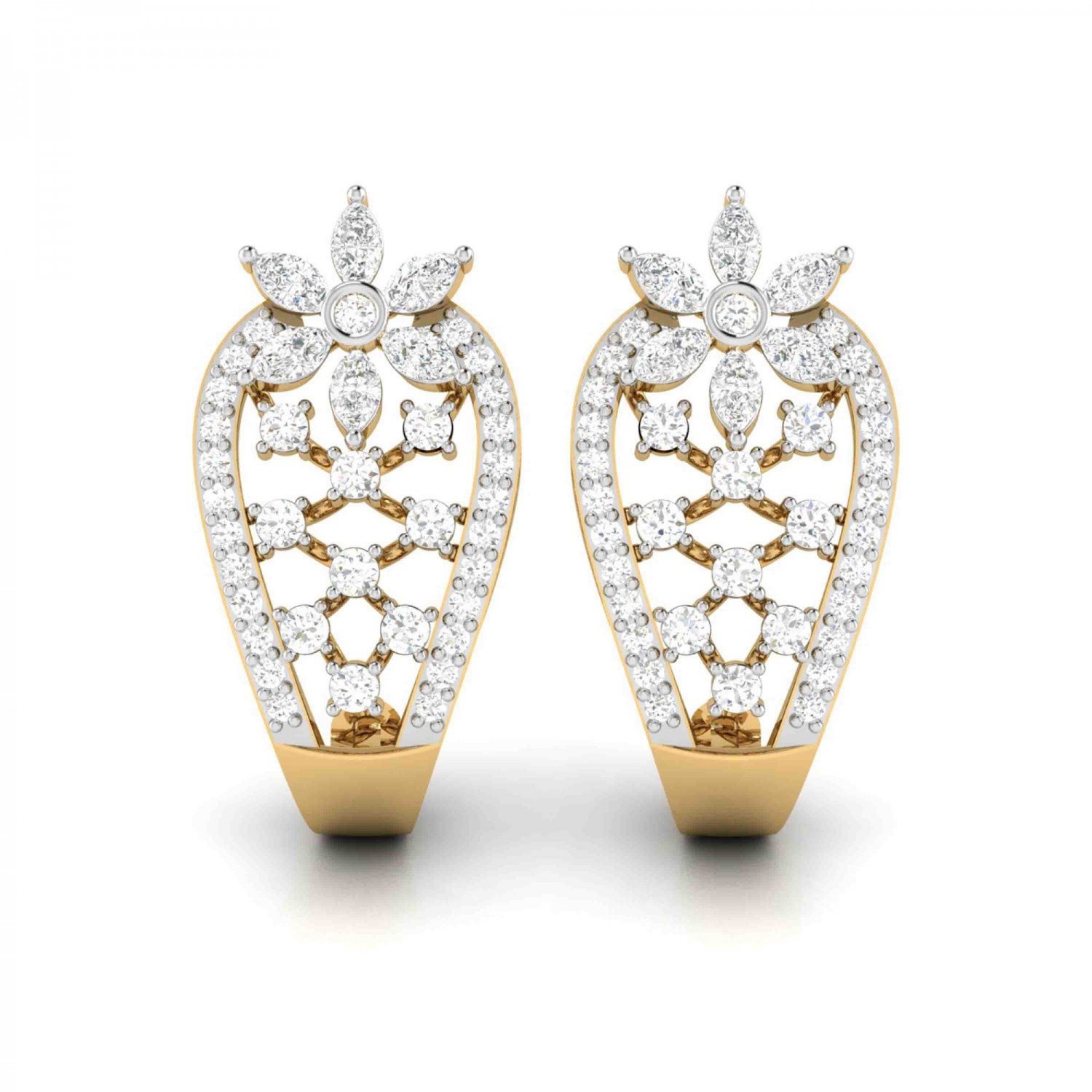 Knotty Love Diamond Hoops