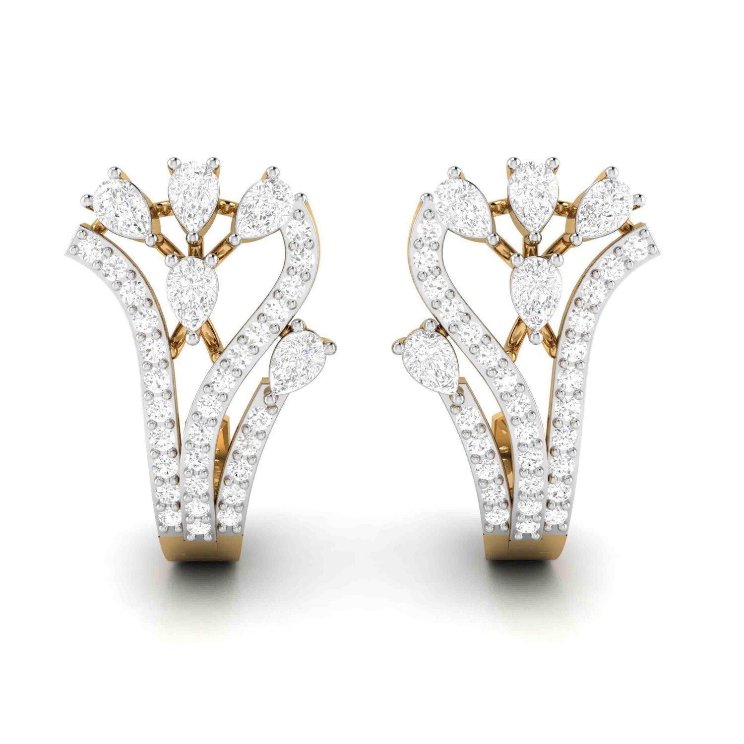 Mridini Diamond Hoops