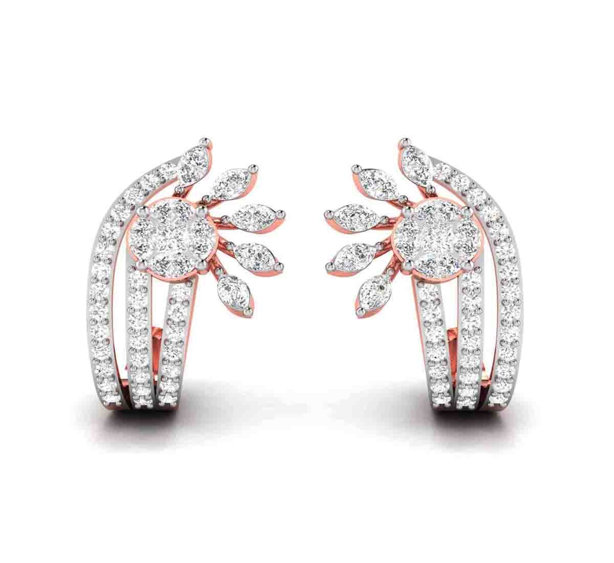Pegmie Diamond Hoops