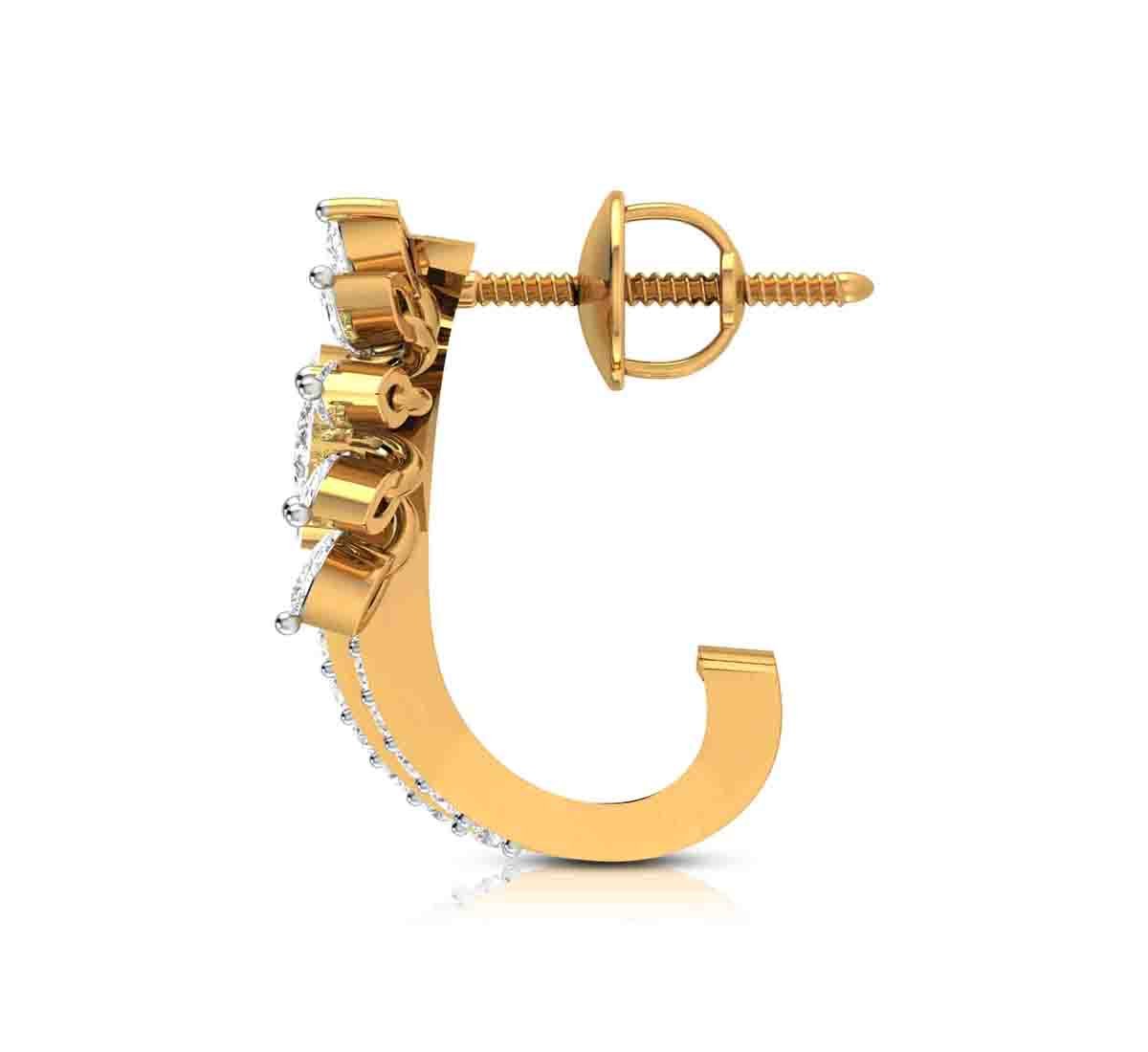 Pegmie Diamond Hoops